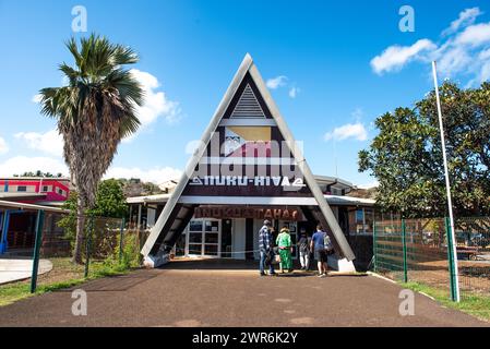 Flughafen Nuku Hiva, Marquesa-Inseln, Französisch-Polynesien Stockfoto