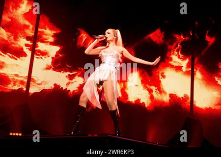 Mailand, Italien. März 2024. Der deutsche Pop-Sänger und Songwriter Kim Petras tritt am 5. März 2024 live bei Fabrique in Mailand auf (Foto: Maria Laura Arturi/NurPhoto)0 Credit: NurPhoto SRL/Alamy Live News Stockfoto