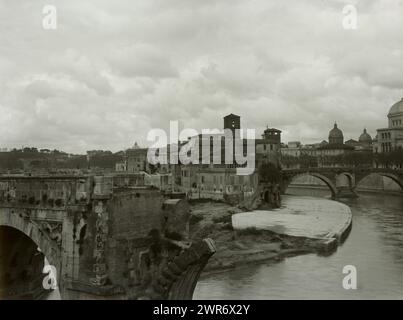 Filmnegativ mit Aufnahme von Rom, anonym, Rom, ca. 1907 - ca. 1935, Höhe ca. 90 mm x Breite ca. 120 mm, Foto Stockfoto