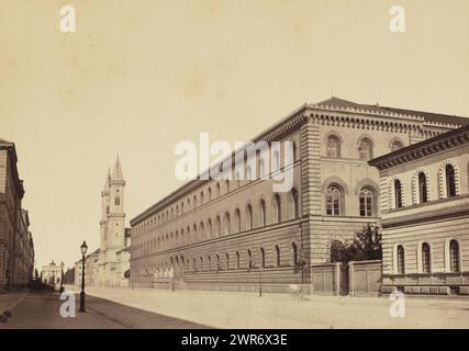 Stadtbibliothek München, anonym, ca. 1850 - ca. 1900, Fototräger, Albumendruck, Höhe 144 mm x Breite 201 mm, Höhe 147 mm x Breite 206 mm, Foto Stockfoto