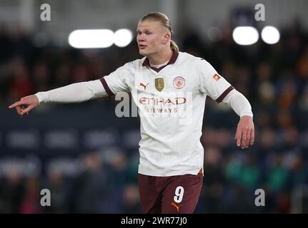 Erling Haland aus Manchester City. - Luton Town gegen Manchester City, Emirates FA Cup, 5. Runde, Kenilworth Road Stadium, London, Großbritannien - 27. Februar 2024. Nur redaktionelle Verwendung – es gelten Einschränkungen für DataCo. Stockfoto