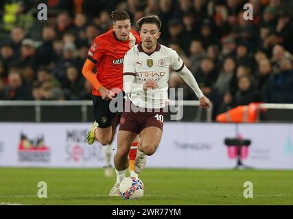 Jack Grealish aus Manchester City. - Luton Town gegen Manchester City, Emirates FA Cup, 5. Runde, Kenilworth Road Stadium, London, Großbritannien - 27. Februar 2024. Nur redaktionelle Verwendung – es gelten Einschränkungen für DataCo. Stockfoto