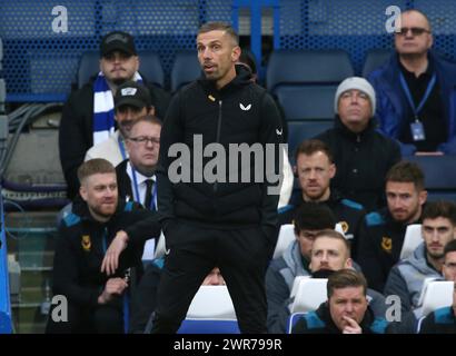 Gary O'Neil Manager von Wolverhampton Wanderers. - Chelsea V Wolverhampton Wanderers, Premier League, Stamford Bridge Stadium, London, UK - 4. Februar 2024. Nur redaktionelle Verwendung – es gelten Einschränkungen für DataCo. Stockfoto