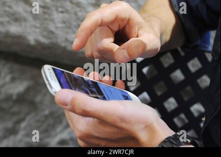 Smartphone und Telefon Cellulare Stockfoto