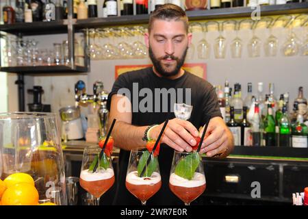 Aperitivo und Cocktail in Italia Stockfoto