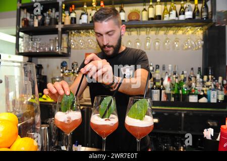 Aperitivo und Cocktail in Italia Stockfoto