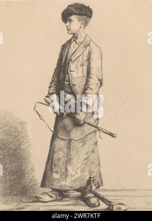 Schmied Boy, Druckerei: Auguste Danse, (signiert vom Künstler), 1882, japanisches Papier (handgeschöpftes Papier), Ätzung, Trockenspitze, Höhe 318 mm x Breite 237 mm, Druck Stockfoto