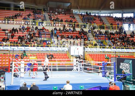 Busto Arsizio, Italien. März 2024. Boxing Road to Paris Busto Arsizio während Boxing Road to Paris, Boxing Match in Busto Arsizio, Italien, 11. März 2024 Credit: Independent Photo Agency/Alamy Live News Stockfoto