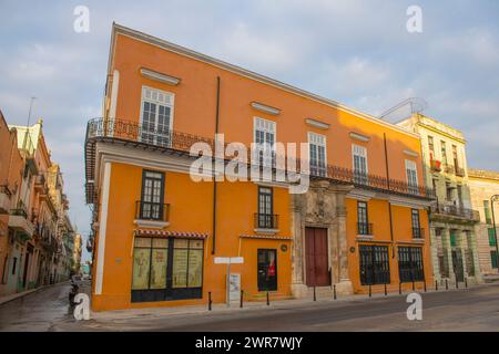 Havana Club Rum Museum (Museo del Ron Havana Club) in der Calle de San Pedro Street in der Calle Sol Street in Old Havanna, Kuba. Das alte Havanna ist ein Weltheritag Stockfoto