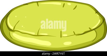 Über aufblasbarer Matratzenpool-Karikaturvektor-Illustration Stock Vektor