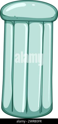 Wasser aufblasbare Matratze Pool Karikaturvektor Illustration Stock Vektor