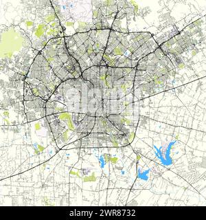 Stadtplan von San Antonio, USA Stock Vektor