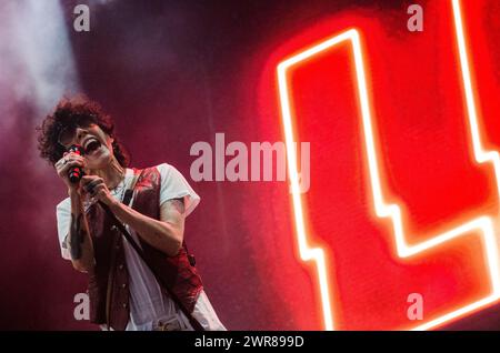 LP (Laura Pergolizzi) beim Release Athens Festival in Plateia Nerou/Griechenland, Juni 2022 Stockfoto