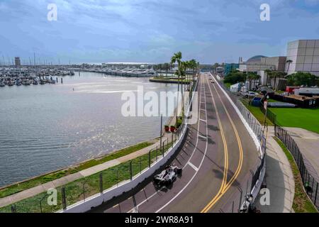 St. Petersburg, FL, USA. März 2024. INDYCAR Series-Fahrer COLIN BRAUN (R) (51) aus Ovalo, Texas, reist während einer Trainingseinheit zum Firestone Grand Prix von St. Petersburg am St.. Petersburg temporärer Kurs in St. Petersburg FL. (Credit Image: © Walter G Arce SR Grindstone Medi/ASP) NUR REDAKTIONELLE VERWENDUNG! Nicht für kommerzielle ZWECKE! Stockfoto