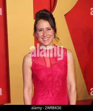 Beverly Hills, USA. März 2024. Anne Wojcicki nimmt am 10. März 2024 an der Oscar Party der Vanity Fair 2024 Teil, die von Radhika Jones im Wallis Annenberg Center for the Performing Arts veranstaltet wurde. Foto: Crash/imageSPACE Credit: Imagespace/Alamy Live News Stockfoto