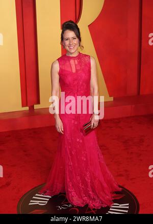 Beverly Hills, USA. März 2024. Anne Wojcicki nimmt am 10. März 2024 an der Oscar Party der Vanity Fair 2024 Teil, die von Radhika Jones im Wallis Annenberg Center for the Performing Arts veranstaltet wurde. Foto: Crash/imageSPACE Credit: Imagespace/Alamy Live News Stockfoto