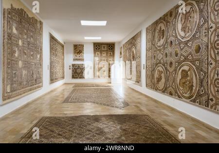 Römische Mosaike im Archäologischen Museum El Jem in Tunesien Stockfoto