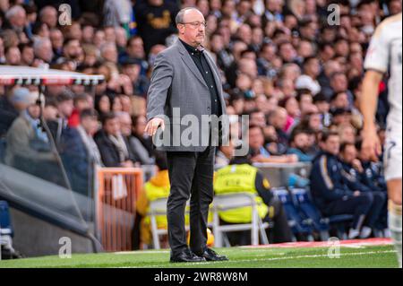 Madrid, Madrid, Spanien. März 2024. Während des Fußballspiels La Liga EA Sports 2023/24 zwischen Real Madrid und Celta Vigo im Santiago Bernabeu Stadion in Madrid, Spanien. (Kreditbild: © Alberto Gardin/ZUMA Press Wire) NUR REDAKTIONELLE VERWENDUNG! Nicht für kommerzielle ZWECKE! Stockfoto