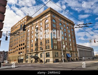 Grand Hotel an der South Ludlow Street in der Innenstadt von Dayton Ohio Stockfoto