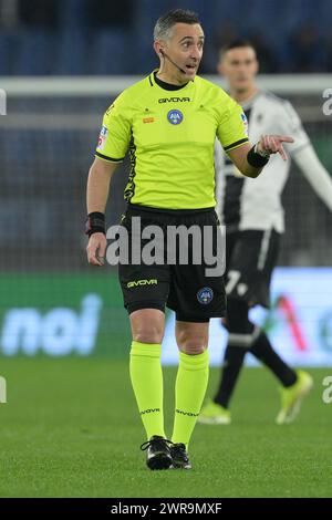 Roma, Italien. März 2024. Gianluca Aureliano während des Fußballspiels der Serie A Tim zwischen Latium und Udinese im Olympiastadion Roms, Italien - Montag, 11. März 2024 - Sport Soccer ( Foto: Alfredo Falcone/LaPresse ) Credit: LaPresse/Alamy Live News Stockfoto