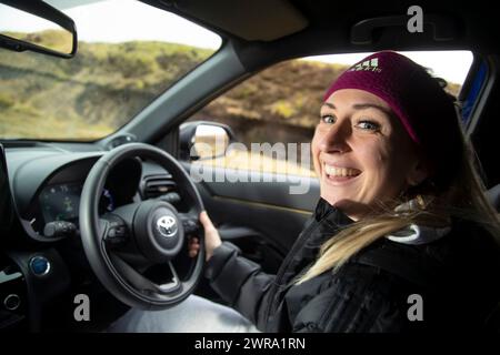 Am 28./01/22 Olympiasiegerin Laura Kenny überreicht ihr neues Toyota Yaris Cross. Alle Rechte vorbehalten: F Stop Press Ltd Stockfoto