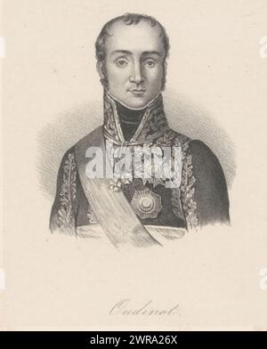 Porträt von Nicolas-Charles Oudinot, Oudinot (Titel über Objekt), Druckerei: Anonym, nach Druck von: Antoine Maurin, nach Malerei von: Robert Lefevre, Paris, in oder nach 1818 - in oder vor 1842, Papier, Höhe 275 mm x Breite 175 mm, Druck Stockfoto