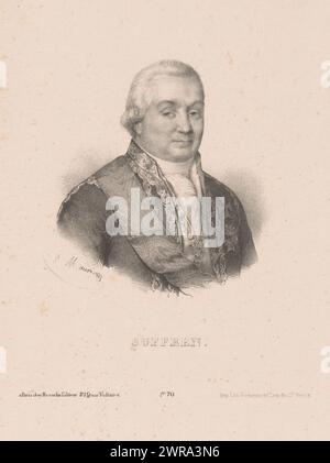 Porträt von Pierre André de Suffren de Saint-Tropez, Suffren (Titel über Objekt), nummeriert unten: Nr. 70., Druckerei: Antoine Maurin, Drucker: Formentin & Cie., Verlag: V. Rosselin, Paris, 1830 - 1856, Papier, Höhe 278 mm x Breite 181 mm, bedruckt Stockfoto