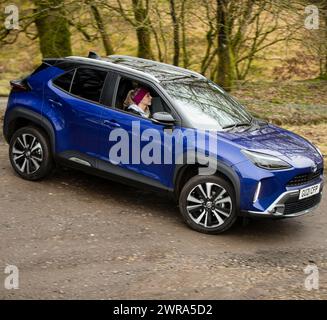 Am 28./01/22 Olympiasiegerin Laura Kenny überreicht ihr neues Toyota Yaris Cross. Alle Rechte vorbehalten: F Stop Press Ltd Stockfoto