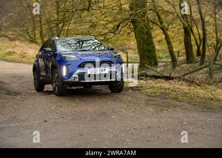 Am 28./01/22 Olympiasiegerin Laura Kenny überreicht ihr neues Toyota Yaris Cross. Alle Rechte vorbehalten: F Stop Press Ltd Stockfoto