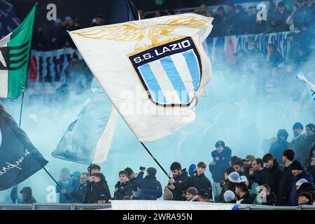 Rom, Italien. März 2024. Anhänger der SS Latium während des Spiels der Serie A TIM zwischen der SS Latium und Udinese Calcio am 11. März 2024 in Rom. Quelle: Giuseppe Maffia/Alamy Live News Stockfoto