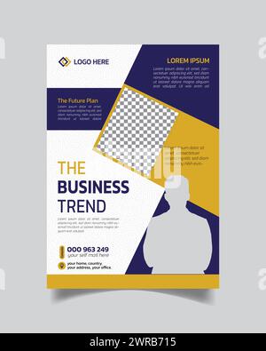 Moderner ausgezeichneter Business-Flyer oder realistisches Business-Faltblatt und einzigartiges Design-Business-Poster Stock Vektor