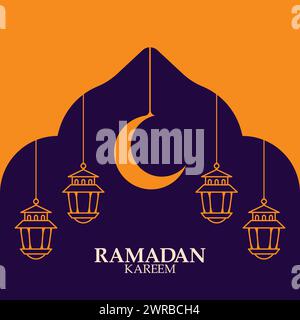 Happy Ramadan Mubarak Vektor Illustration Icon Ramadan Kareem Illustration Stock Vektor