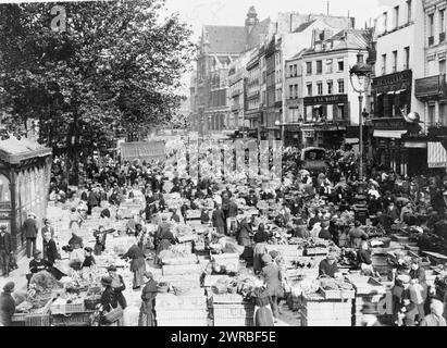 Fast identische Ausblicke auf den Straßenmarkt in Paris, Frankreich, CA. 1920, Markets, Frankreich, Paris, 1920, Fotodrucke, 1920., Fotodrucke, 1920, 1 Fotodruck Stockfoto