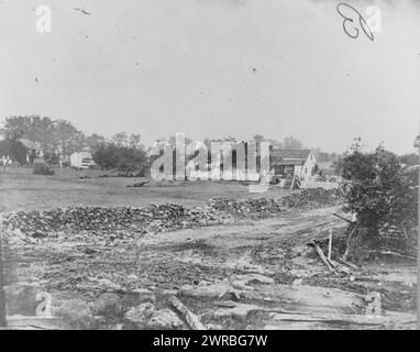 General G.G. Meades Hauptquartier, Gettysburg, fotografiert zwischen 1861 und 1865, gedruckt später, Meade, George Gordon, 1815-1872, Häuser & Spucke, Fotodrucke, 1860-1910., Fotodrucke, 1860-1910, 1 Fotodruck Stockfoto