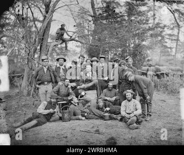 Yorktown, Virginia (Umgebung). Bedienstete von Bediensteten. Camp Winfield Scott, Gibson, James F., 1828, Fotograf, 1862. Mai, Vereinigte Staaten, Geschichte, Bürgerkrieg, 1861-1865, Glasnegative, 1860-1870, Stereographen, 1860-1870, 1 negativ: Glas, Stereograph, feuchtes Kollodion, 4 x 10 Zoll Stockfoto