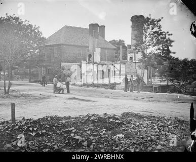 Yorktown, Virginia Hauptquartier von General John B. Magruder, Foto vom östlichen Kriegsschauplatz, der Halbinsel-Kampagne, Mai-August 1862. Barnard, George N., 1819-1902, Fotograf, 1862. Juni, Vereinigte Staaten, Geschichte, Bürgerkrieg, 1861-1865, Glasnegative, 1860-1870, Stereographen, 1860-1870, 1 negativ: Glas, Stereograph, nasses Kollodion, 4 x 10 Zoll Stockfoto