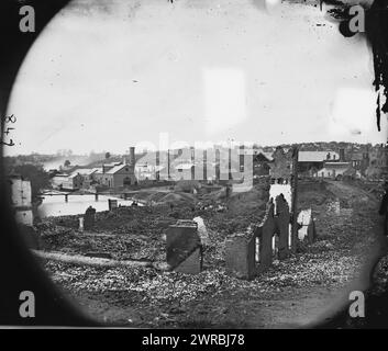 Richmond, Virginia. Tredegar Iron Works, Gardner, Alexander, 1821-1882, Fotograf, 1865 Apr., Vereinigte Staaten, Geschichte, Bürgerkrieg, 1861-1865, Glasnegative, 1860-1870, Stereographen, 1860-1870, 1 negativ: Glas, Stereograph, feuchtes Kollodion, 4 x 10 Zoll Stockfoto