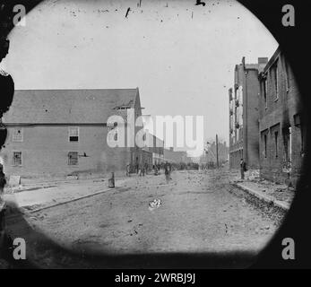 Richmond, Virginia. Libby Prison in der Cary Street, 1865 April, Vereinigte Staaten, Geschichte, Bürgerkrieg, 1861-1865, Glasnegative, 1860-1870, Stereographen, 1860-1870, 1 negativ: Glas, Stereogramm, nasses Kollodion, 4 x 10 Zoll Stockfoto