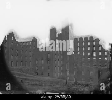 Richmond, Virginia. Burnt District, 1865 April, Vereinigte Staaten, Geschichte, Bürgerkrieg, 1861-1865, Glasnegative, 1860-1870, Stereographen, 1860-1870, 1 negativ: Glas, Stereogramm, nasses Kollodion, 4 x 10 Zoll Stockfoto