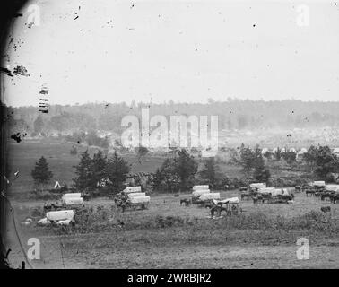 Cumberland Landing, Virginia. Lager der Armee der Potomac, Gibson, James F., 1828, Fotograf, 1862., Vereinigte Staaten, Geschichte, Bürgerkrieg, 1861-1865, Glasnegative, 1860-1870, Stereographen, 1860-1870, 1 negativ: Glas, Stereograph, feuchtes Kollodion, 4 x 10 Zoll Stockfoto