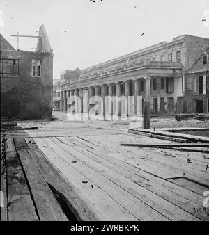 Charleston, South Carolina. Vendue Range, 1865., Vereinigte Staaten, Geschichte, Bürgerkrieg, 1861-1865, Glasnegative, 1860-1870., Stereographen, 1860-1870, Glasnegative, 1860-1870, 1 negativ (2 Platten): Glas, Stereogramm, nasses Kollodion Stockfoto