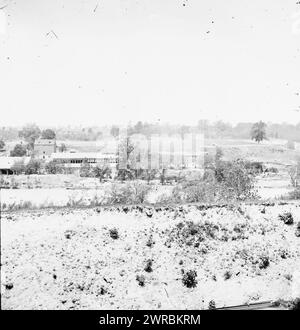 Richmond, Virginia. Blick auf Belle Isle, 1865 April, Vereinigte Staaten, Geschichte, Bürgerkrieg, 1861-1865, Glasnegative, 1860-1870., Stereographen, 1860-1870, Glasnegative, 1860-1870, 1 negativ (2 Platten): Glas, Stereogramm, nasses Kollodion Stockfoto