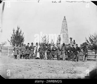 Bull Run, Virginia. Widmung des Schlachtmonuments, Smith, William Morris, Fotograf, 10. Juni 1865. Vereinigte Staaten, Geschichte, Bürgerkrieg, 1861-1865, Glasnegative, 1860-1870, 1 negativ: Glas, nasses Kollodion Stockfoto