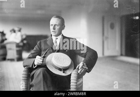 Paul J. Rainey, Foto zeigt den Geschäftsmann, Jäger und Philanthropen Paul James Rainey (1877-1923). 1910 und ca. 1915, Glasnegative, 1 negativ: Glas Stockfoto