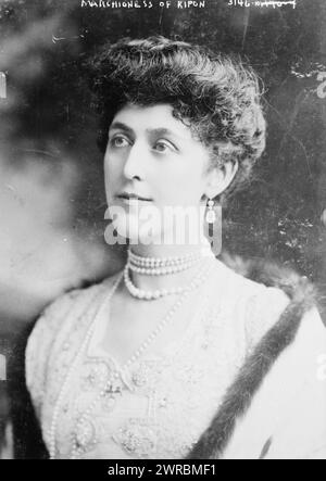 Marchioness of Ripon, Foto zeigt Constance Gladys, Marchioness of Ripon (1859-1917)., zwischen ca. 1910 und ca. 1915, Glasnegative, 1 negativ: Glas Stockfoto