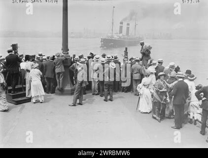 ST. PAUL Sails, 7.8.14, 7.8.14, Glas-negative, 1 negativ: Glas Stockfoto