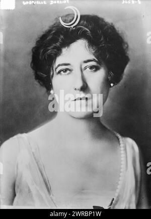 Gabrielle Dorziat, Foto zeigt die französische Schauspielerin Gabrielle Dorziat (1880-1979)., zwischen ca. 1910 und ca. 1915, Glasnegative, 1 negativ: Glas Stockfoto