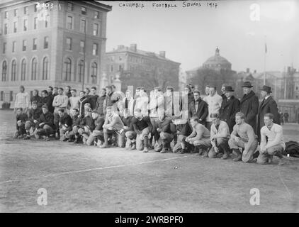 Columbia Football Squads, 1914, 1914., Glas-negative, 1 negativ: Glas Stockfoto