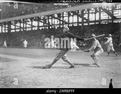 Christy Mathewson, New York NL (Baseball), 1914, Glass negative, 1 negative: Glass Stockfoto