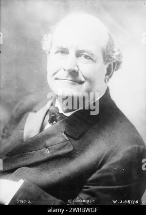 W.J. Bryan, Foto zeigt den Politiker der Demokratischen Partei William Jennings Bryan (1860-1925)., zwischen ca. 1910 und ca. 1915, Glasnegative, 1 negativ: Glas Stockfoto